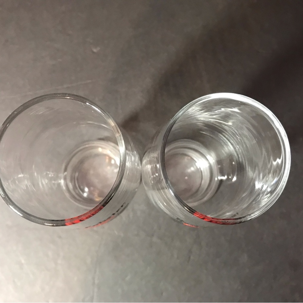 2 Rare Vintage Red Lobster Collectible Tall Cocktail Lounge Drinking Glasses - Picture 3 of 8